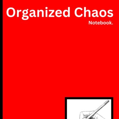 Organized Chaos: Red and White Notebook Journal that has a dedicated spot for your doodles and drawings