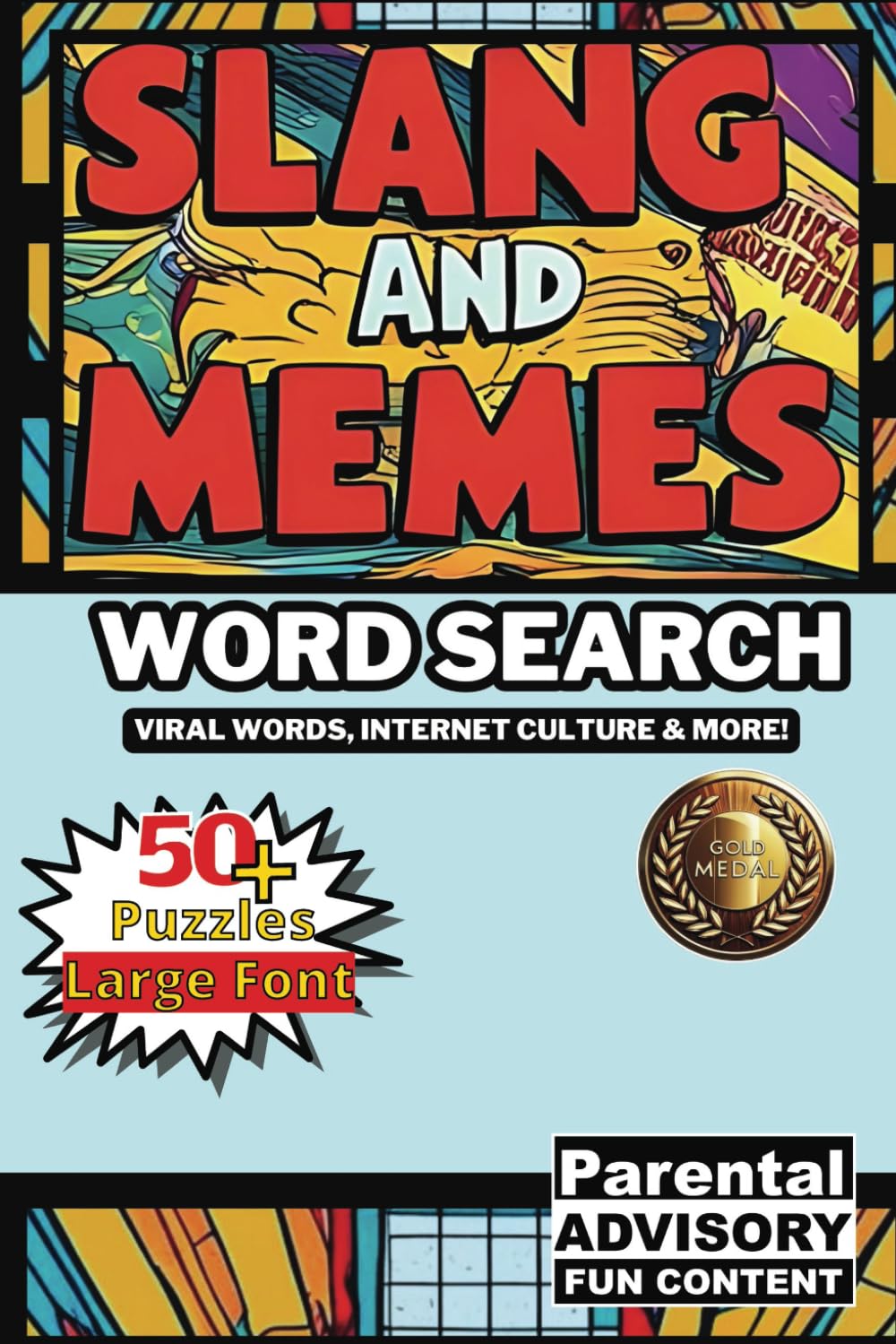 Slang & Memes Word Search: Viral Words, Internet Culture & More!: The Ultimate Word Search for Meme Lovers, Trendsetters & Social Media Addicts