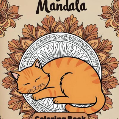 Lazy Cat Mandala: Relax and Unwind with Adorable Cat Mandalas – A Purrfect Coloring Escape!