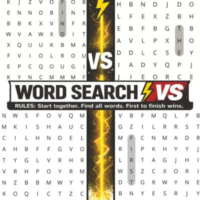 Word Search Versus: Start Together, Find All Words, First To Finish Wins
