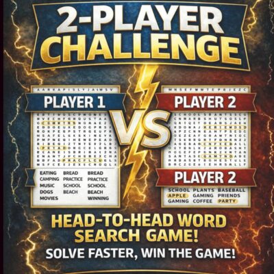 The Ultimate 2-player Challenge Head-To-Head Word Search Game: Word Search Versus