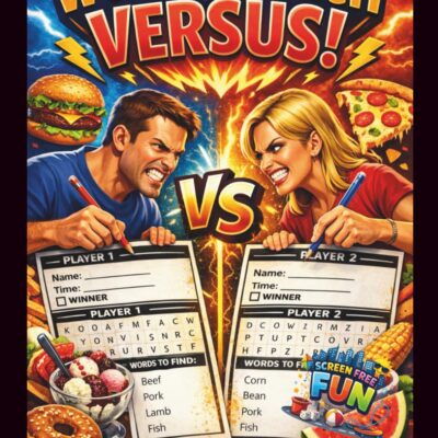 Word Search Versus!: Food-Fueled Word Search Versus Showdown