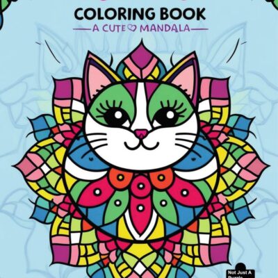 Cute Cat Mandala 2 Coloring Book cover