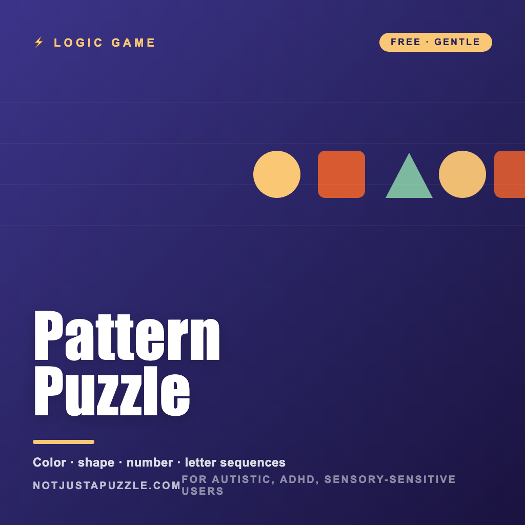 Pattern Puzzle · Free Logic Game for Pattern Lovers