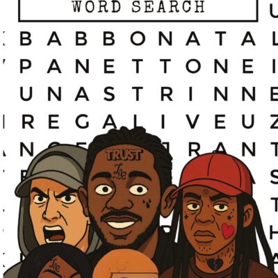 Rappers Word Search cover