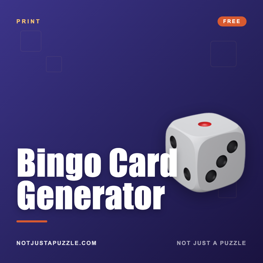 Bingo Card Generator · Free + Printable