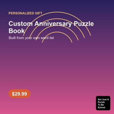 Custom Anniversary Puzzle Book