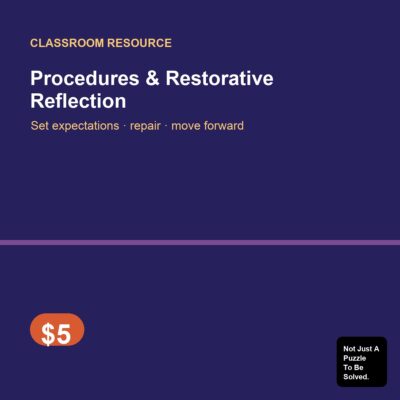 Procedures & Restorative Reflection (Printable PDF)