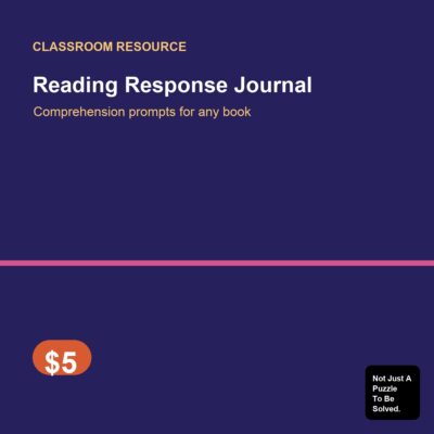 Reading Response Journal (Printable PDF)