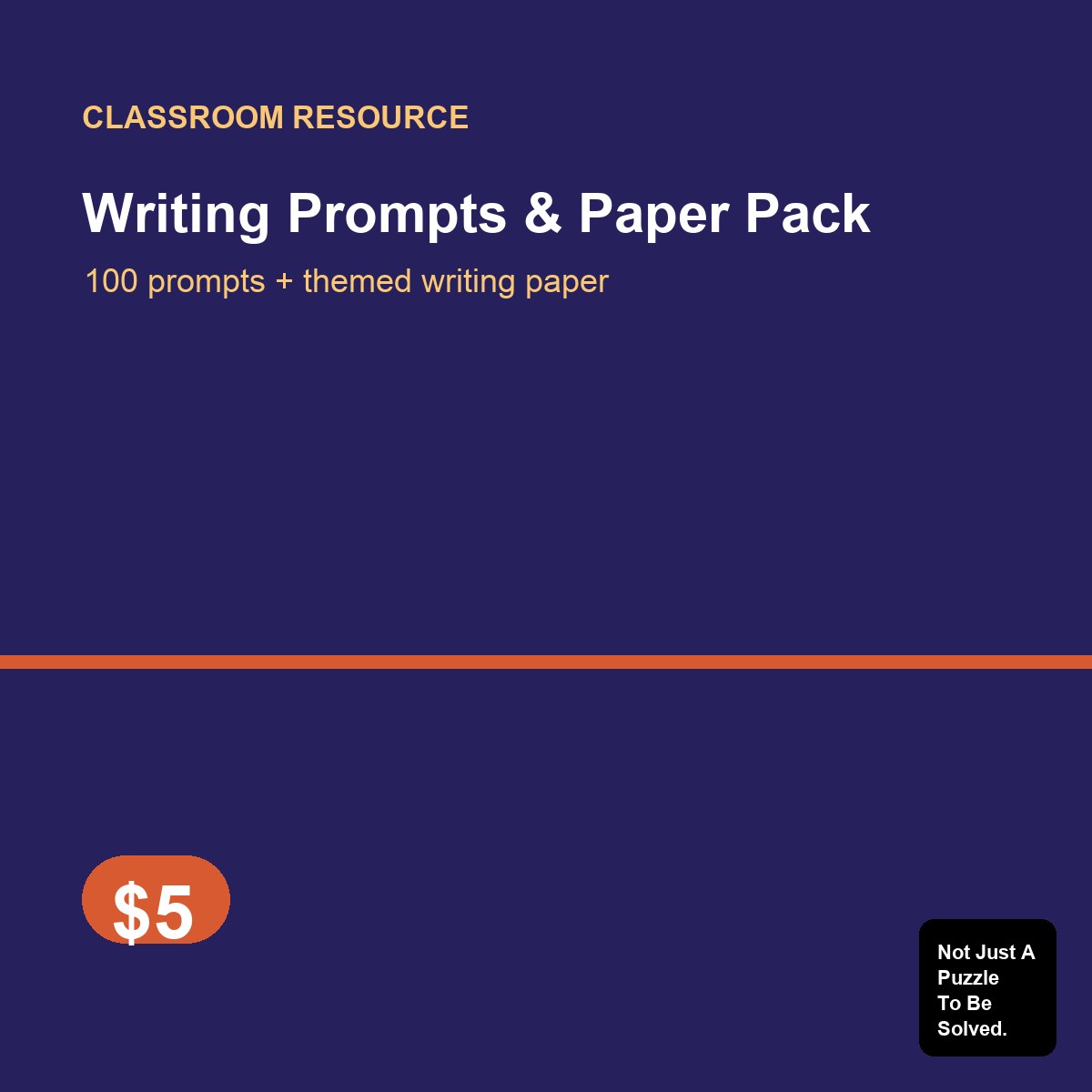 Writing Prompts & Paper Pack (Printable PDF)
