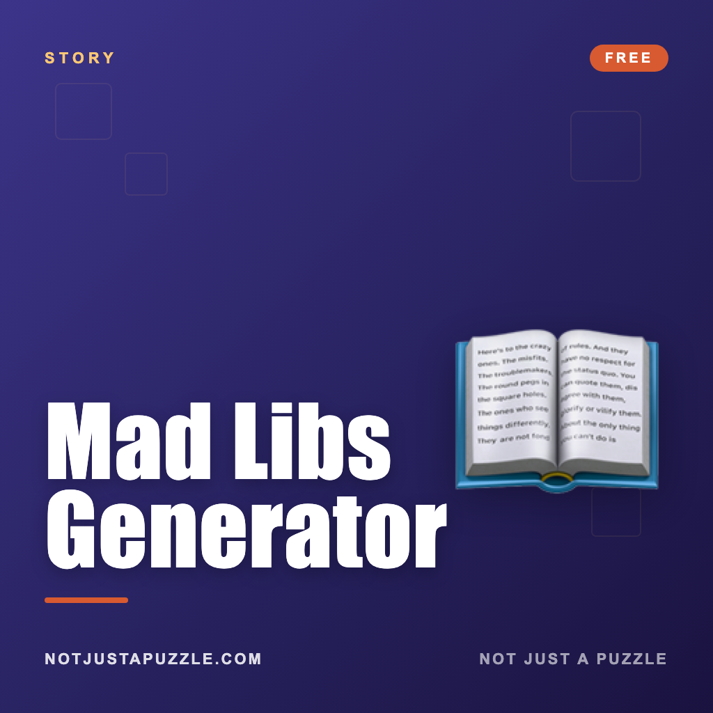 Mad Libs Generator · Free Story Mixer