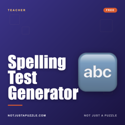 Spelling Test Generator
