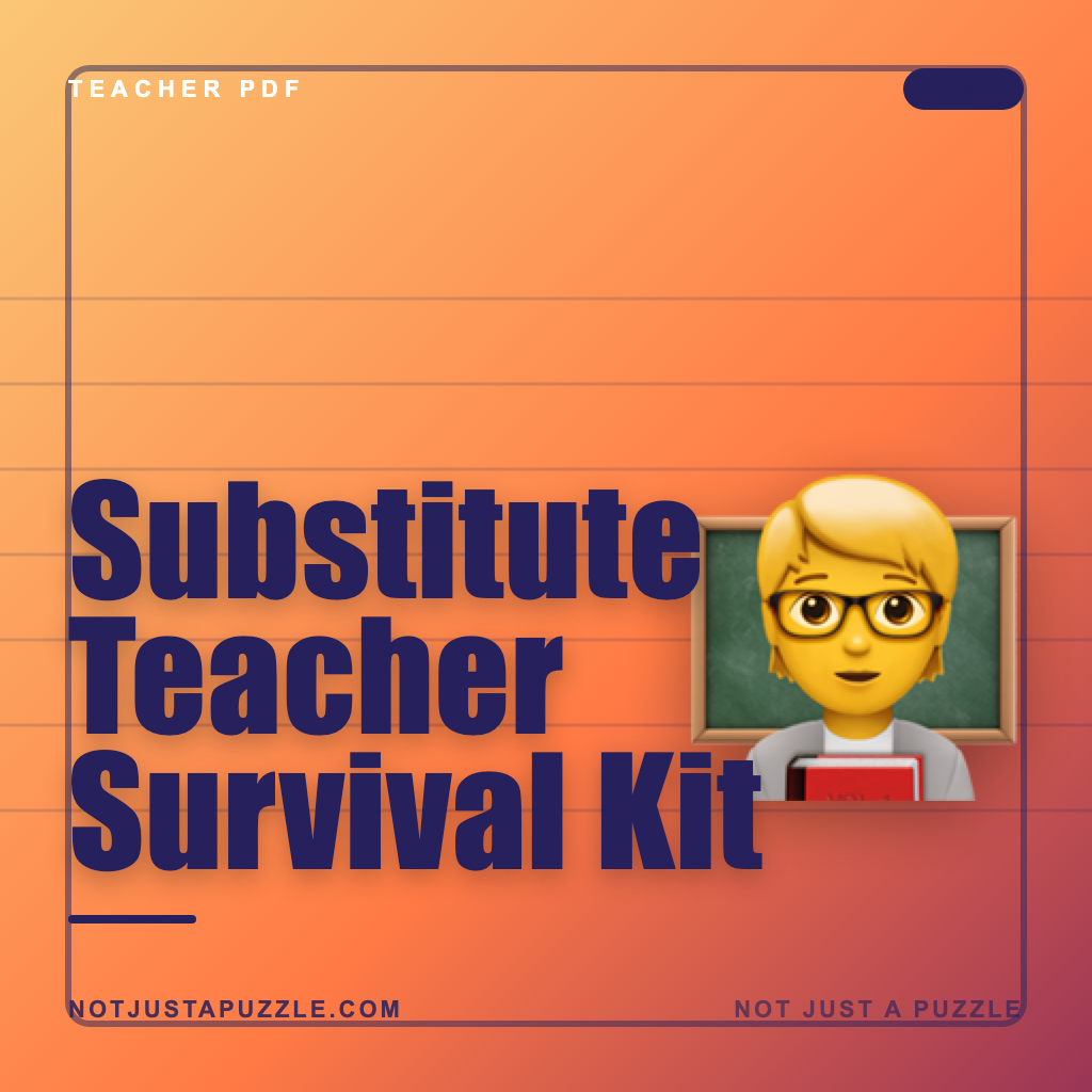 Substitute Teacher Survival Kit